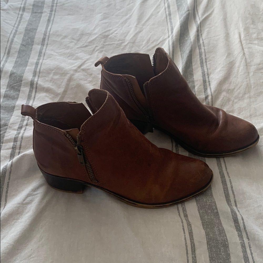 Lucky brand Leather Ankle Boots